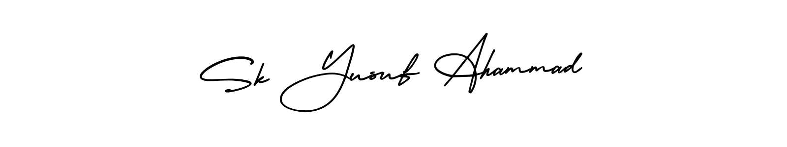 Make a short Sk Yusuf Ahammad signature style. Manage your documents anywhere anytime using AmerikaSignatureDemo-Regular. Create and add eSignatures, submit forms, share and send files easily. Sk Yusuf Ahammad signature style 3 images and pictures png