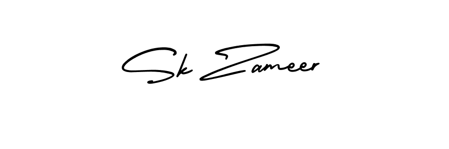 Similarly AmerikaSignatureDemo-Regular is the best handwritten signature design. Signature creator online .You can use it as an online autograph creator for name Sk Zameer. Sk Zameer signature style 3 images and pictures png