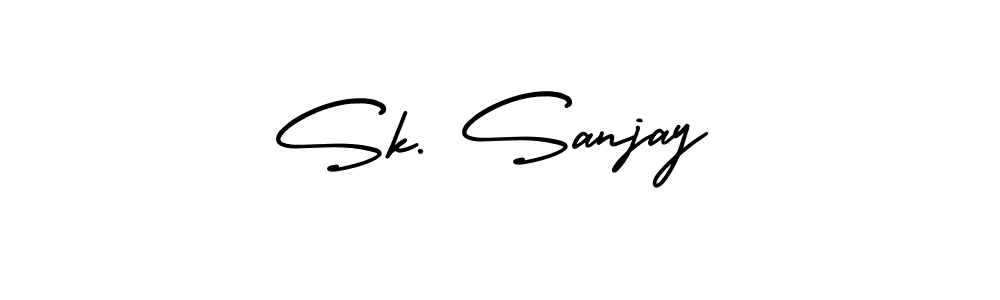 Use a signature maker to create a handwritten signature online. With this signature software, you can design (AmerikaSignatureDemo-Regular) your own signature for name Sk. Sanjay. Sk. Sanjay signature style 3 images and pictures png