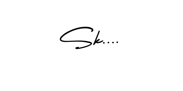 Also we have Sk.... name is the best signature style. Create professional handwritten signature collection using AmerikaSignatureDemo-Regular autograph style. Sk.... signature style 3 images and pictures png