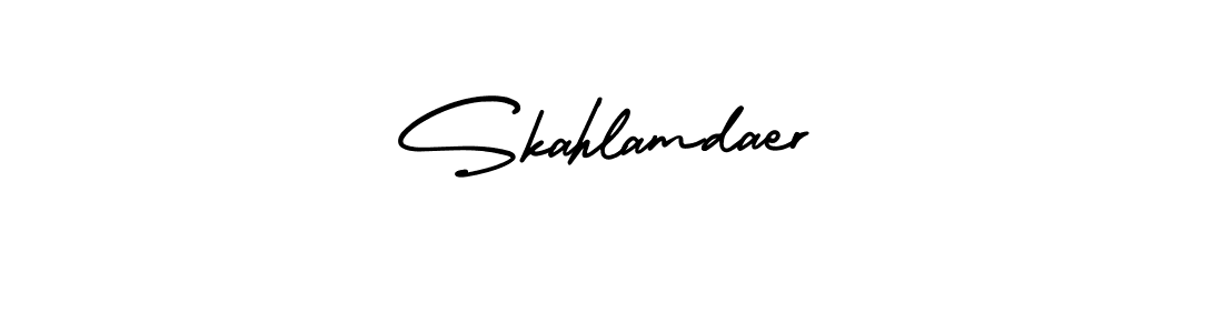 Create a beautiful signature design for name Skahlamdaer. With this signature (AmerikaSignatureDemo-Regular) fonts, you can make a handwritten signature for free. Skahlamdaer signature style 3 images and pictures png
