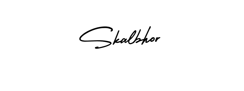 How to make Skalbhor signature? AmerikaSignatureDemo-Regular is a professional autograph style. Create handwritten signature for Skalbhor name. Skalbhor signature style 3 images and pictures png