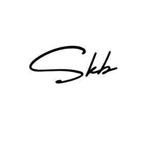 Make a beautiful signature design for name Skb. With this signature (AmerikaSignatureDemo-Regular) style, you can create a handwritten signature for free. Skb signature style 3 images and pictures png