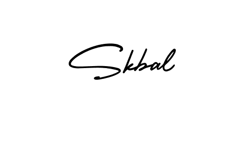 The best way (AmerikaSignatureDemo-Regular) to make a short signature is to pick only two or three words in your name. The name Skbal include a total of six letters. For converting this name. Skbal signature style 3 images and pictures png