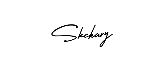 Skchary stylish signature style. Best Handwritten Sign (AmerikaSignatureDemo-Regular) for my name. Handwritten Signature Collection Ideas for my name Skchary. Skchary signature style 3 images and pictures png