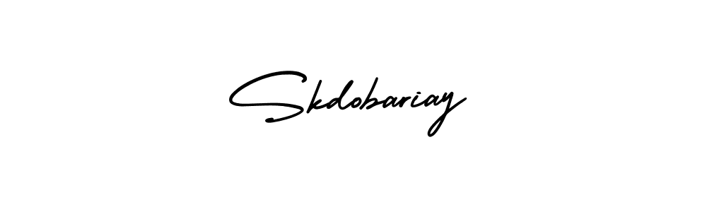 Skdobariay stylish signature style. Best Handwritten Sign (AmerikaSignatureDemo-Regular) for my name. Handwritten Signature Collection Ideas for my name Skdobariay. Skdobariay signature style 3 images and pictures png