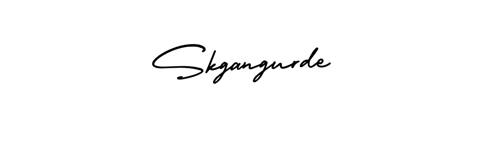 Use a signature maker to create a handwritten signature online. With this signature software, you can design (AmerikaSignatureDemo-Regular) your own signature for name Skgangurde. Skgangurde signature style 3 images and pictures png