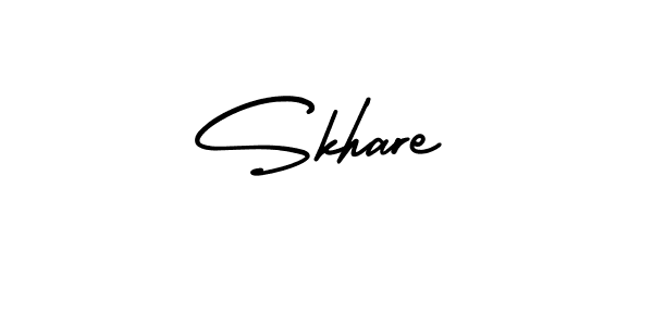 It looks lik you need a new signature style for name Skhare. Design unique handwritten (AmerikaSignatureDemo-Regular) signature with our free signature maker in just a few clicks. Skhare signature style 3 images and pictures png