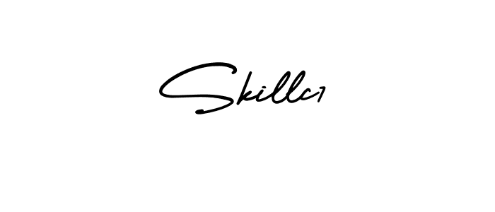 How to make Skillc7 signature? AmerikaSignatureDemo-Regular is a professional autograph style. Create handwritten signature for Skillc7 name. Skillc7 signature style 3 images and pictures png