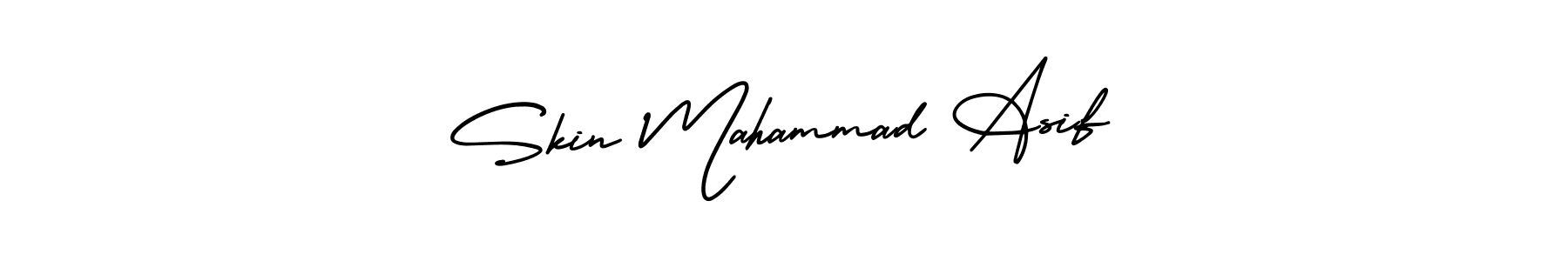 How to make Skin Mahammad Asif name signature. Use AmerikaSignatureDemo-Regular style for creating short signs online. This is the latest handwritten sign. Skin Mahammad Asif signature style 3 images and pictures png