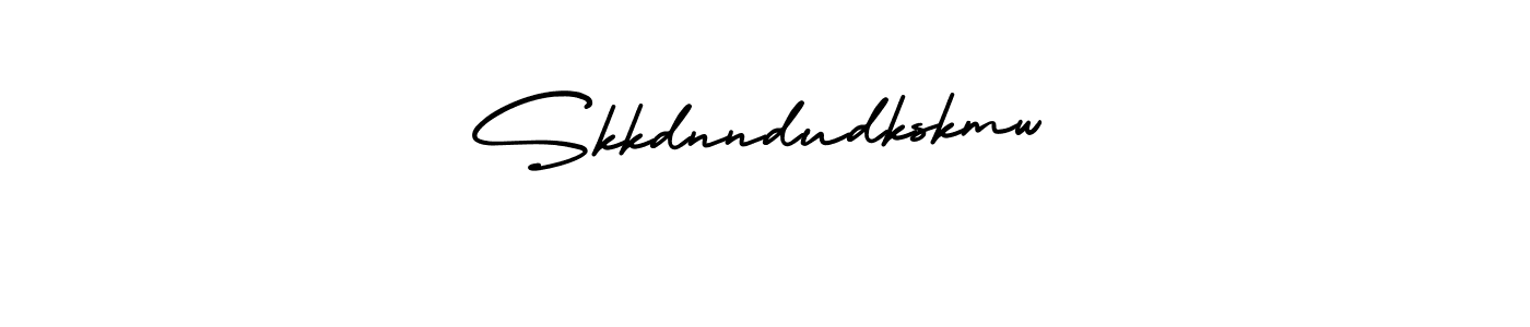 This is the best signature style for the Skkdnndudkskmw name. Also you like these signature font (AmerikaSignatureDemo-Regular). Mix name signature. Skkdnndudkskmw signature style 3 images and pictures png