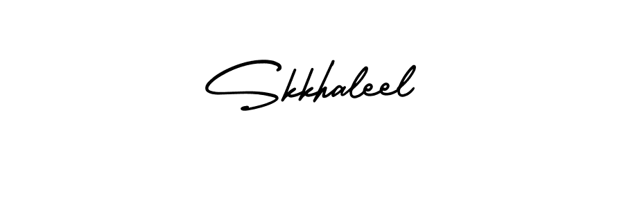 Make a beautiful signature design for name Skkhaleel. With this signature (AmerikaSignatureDemo-Regular) style, you can create a handwritten signature for free. Skkhaleel signature style 3 images and pictures png