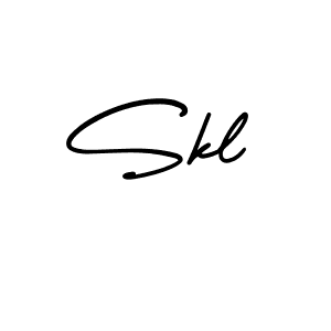 It looks lik you need a new signature style for name Skl. Design unique handwritten (AmerikaSignatureDemo-Regular) signature with our free signature maker in just a few clicks. Skl signature style 3 images and pictures png