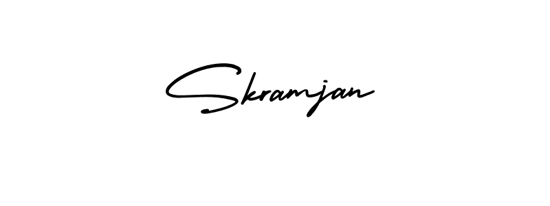 Make a short Skramjan signature style. Manage your documents anywhere anytime using AmerikaSignatureDemo-Regular. Create and add eSignatures, submit forms, share and send files easily. Skramjan signature style 3 images and pictures png