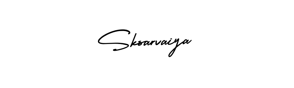 How to Draw Sksarvaiya signature style? AmerikaSignatureDemo-Regular is a latest design signature styles for name Sksarvaiya. Sksarvaiya signature style 3 images and pictures png