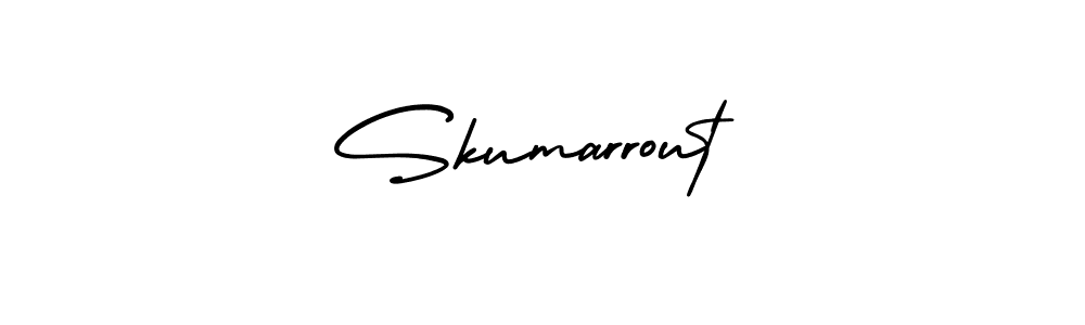 AmerikaSignatureDemo-Regular is a professional signature style that is perfect for those who want to add a touch of class to their signature. It is also a great choice for those who want to make their signature more unique. Get Skumarrout name to fancy signature for free. Skumarrout signature style 3 images and pictures png