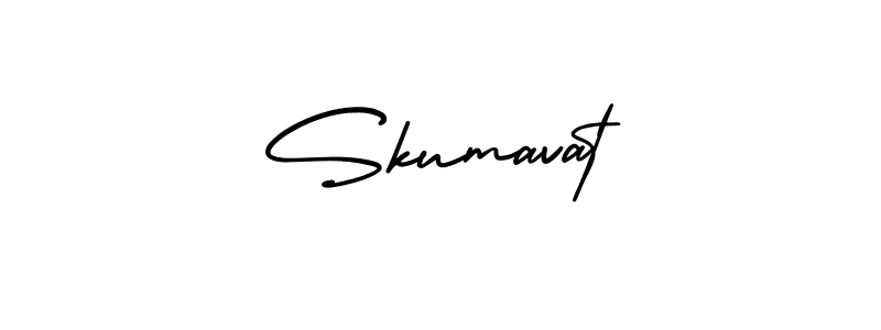 Make a beautiful signature design for name Skumavat. With this signature (AmerikaSignatureDemo-Regular) style, you can create a handwritten signature for free. Skumavat signature style 3 images and pictures png