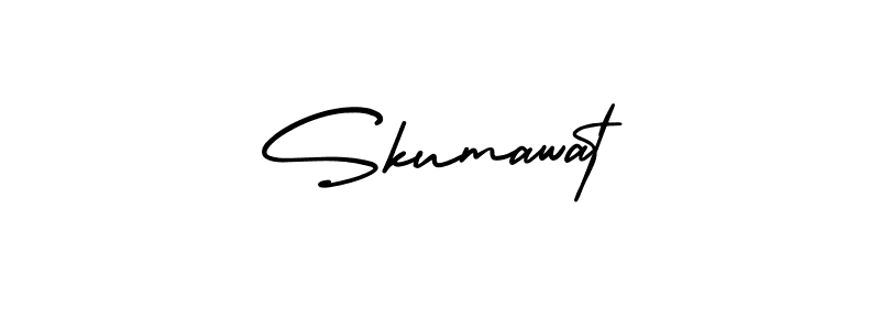 Create a beautiful signature design for name Skumawat. With this signature (AmerikaSignatureDemo-Regular) fonts, you can make a handwritten signature for free. Skumawat signature style 3 images and pictures png