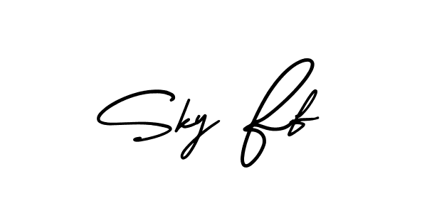 How to make Sky Ff signature? AmerikaSignatureDemo-Regular is a professional autograph style. Create handwritten signature for Sky Ff name. Sky Ff signature style 3 images and pictures png