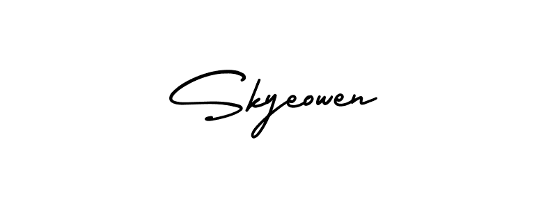 Make a short Skyeowen signature style. Manage your documents anywhere anytime using AmerikaSignatureDemo-Regular. Create and add eSignatures, submit forms, share and send files easily. Skyeowen signature style 3 images and pictures png