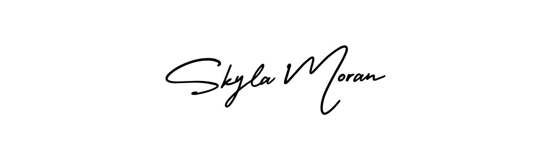 Also You can easily find your signature by using the search form. We will create Skyla Moran name handwritten signature images for you free of cost using AmerikaSignatureDemo-Regular sign style. Skyla Moran signature style 3 images and pictures png