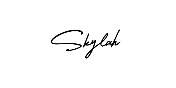 Also we have Skylah name is the best signature style. Create professional handwritten signature collection using AmerikaSignatureDemo-Regular autograph style. Skylah signature style 3 images and pictures png