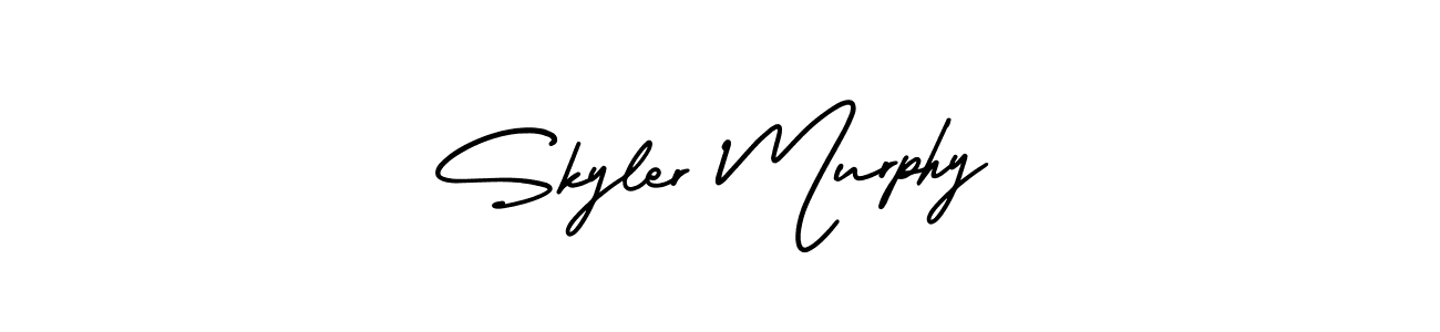 Create a beautiful signature design for name Skyler Murphy. With this signature (AmerikaSignatureDemo-Regular) fonts, you can make a handwritten signature for free. Skyler Murphy signature style 3 images and pictures png