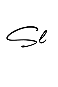 Create a beautiful signature design for name Sl. With this signature (AmerikaSignatureDemo-Regular) fonts, you can make a handwritten signature for free. Sl signature style 3 images and pictures png