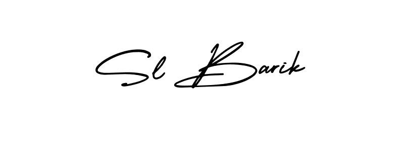 It looks lik you need a new signature style for name Sl Barik. Design unique handwritten (AmerikaSignatureDemo-Regular) signature with our free signature maker in just a few clicks. Sl Barik signature style 3 images and pictures png