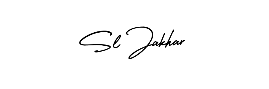 Create a beautiful signature design for name Sl Jakhar. With this signature (AmerikaSignatureDemo-Regular) fonts, you can make a handwritten signature for free. Sl Jakhar signature style 3 images and pictures png