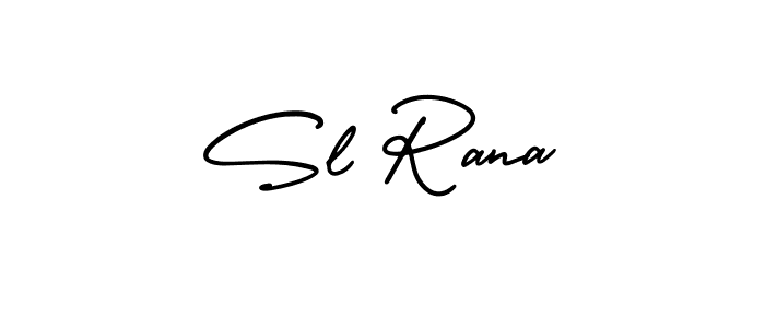 Also You can easily find your signature by using the search form. We will create Sl Rana name handwritten signature images for you free of cost using AmerikaSignatureDemo-Regular sign style. Sl Rana signature style 3 images and pictures png