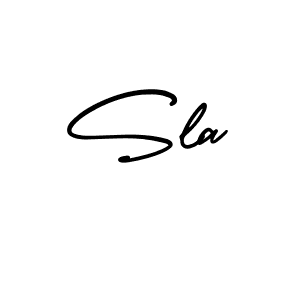How to Draw Sla signature style? AmerikaSignatureDemo-Regular is a latest design signature styles for name Sla. Sla signature style 3 images and pictures png