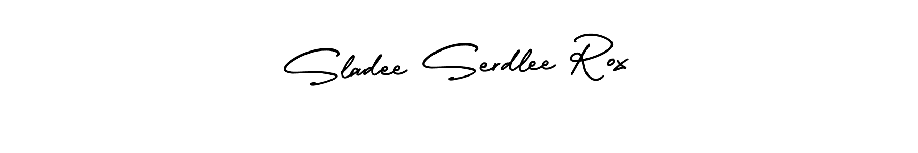How to Draw Sladee Serdlee Rox signature style? AmerikaSignatureDemo-Regular is a latest design signature styles for name Sladee Serdlee Rox. Sladee Serdlee Rox signature style 3 images and pictures png