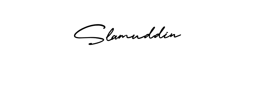 Make a beautiful signature design for name Slamuddin. Use this online signature maker to create a handwritten signature for free. Slamuddin signature style 3 images and pictures png