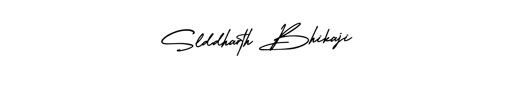 Create a beautiful signature design for name Slddharth Bhikaji. With this signature (AmerikaSignatureDemo-Regular) fonts, you can make a handwritten signature for free. Slddharth Bhikaji signature style 3 images and pictures png