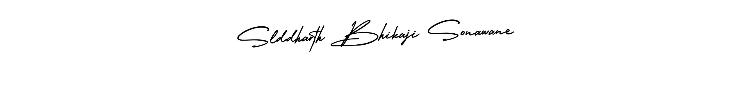 This is the best signature style for the Slddharth Bhikaji Sonawane name. Also you like these signature font (AmerikaSignatureDemo-Regular). Mix name signature. Slddharth Bhikaji Sonawane signature style 3 images and pictures png