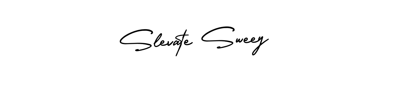 Slevate Sweey stylish signature style. Best Handwritten Sign (AmerikaSignatureDemo-Regular) for my name. Handwritten Signature Collection Ideas for my name Slevate Sweey. Slevate Sweey signature style 3 images and pictures png