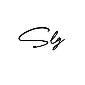 Design your own signature with our free online signature maker. With this signature software, you can create a handwritten (AmerikaSignatureDemo-Regular) signature for name Slg. Slg signature style 3 images and pictures png