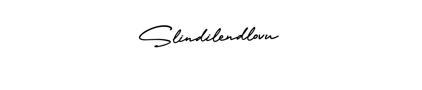 The best way (AmerikaSignatureDemo-Regular) to make a short signature is to pick only two or three words in your name. The name Slindilendlovu include a total of six letters. For converting this name. Slindilendlovu signature style 3 images and pictures png