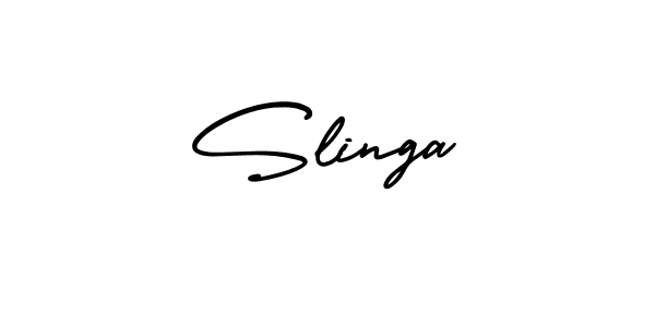 How to Draw Slinga signature style? AmerikaSignatureDemo-Regular is a latest design signature styles for name Slinga. Slinga signature style 3 images and pictures png