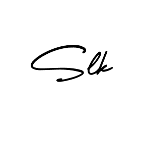 Design your own signature with our free online signature maker. With this signature software, you can create a handwritten (AmerikaSignatureDemo-Regular) signature for name Slk. Slk signature style 3 images and pictures png