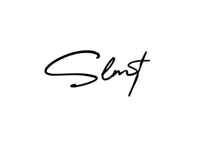 How to make Slmt signature? AmerikaSignatureDemo-Regular is a professional autograph style. Create handwritten signature for Slmt name. Slmt signature style 3 images and pictures png