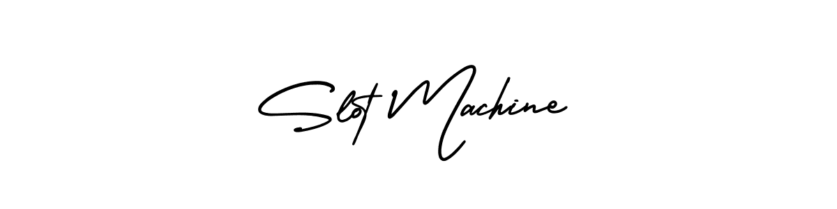 Make a beautiful signature design for name Slot Machine. With this signature (AmerikaSignatureDemo-Regular) style, you can create a handwritten signature for free. Slot Machine signature style 3 images and pictures png