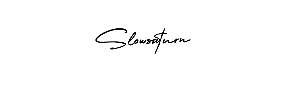 How to Draw Slowsaturn signature style? AmerikaSignatureDemo-Regular is a latest design signature styles for name Slowsaturn. Slowsaturn signature style 3 images and pictures png