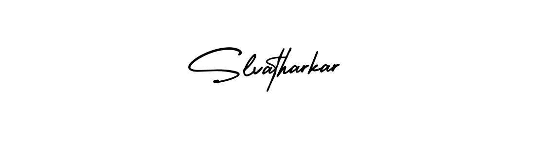 How to Draw Slvatharkar signature style? AmerikaSignatureDemo-Regular is a latest design signature styles for name Slvatharkar. Slvatharkar signature style 3 images and pictures png