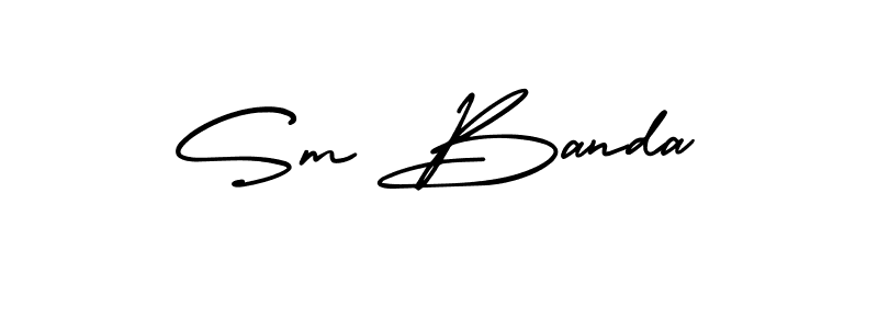 Once you've used our free online signature maker to create your best signature AmerikaSignatureDemo-Regular style, it's time to enjoy all of the benefits that Sm Banda name signing documents. Sm Banda signature style 3 images and pictures png