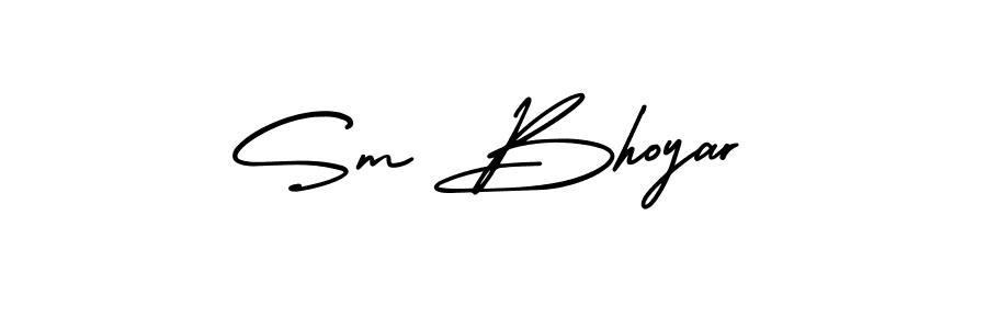 AmerikaSignatureDemo-Regular is a professional signature style that is perfect for those who want to add a touch of class to their signature. It is also a great choice for those who want to make their signature more unique. Get Sm Bhoyar name to fancy signature for free. Sm Bhoyar signature style 3 images and pictures png