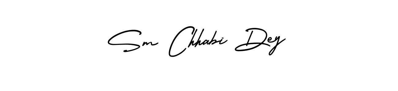 It looks lik you need a new signature style for name Sm Chhabi Dey. Design unique handwritten (AmerikaSignatureDemo-Regular) signature with our free signature maker in just a few clicks. Sm Chhabi Dey signature style 3 images and pictures png