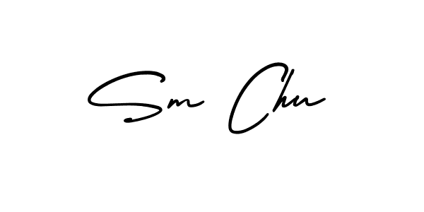 This is the best signature style for the Sm Chu name. Also you like these signature font (AmerikaSignatureDemo-Regular). Mix name signature. Sm Chu signature style 3 images and pictures png