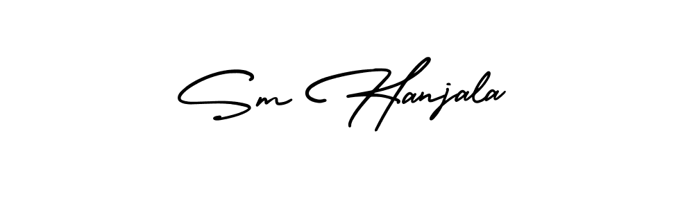 Check out images of Autograph of Sm Hanjala name. Actor Sm Hanjala Signature Style. AmerikaSignatureDemo-Regular is a professional sign style online. Sm Hanjala signature style 3 images and pictures png